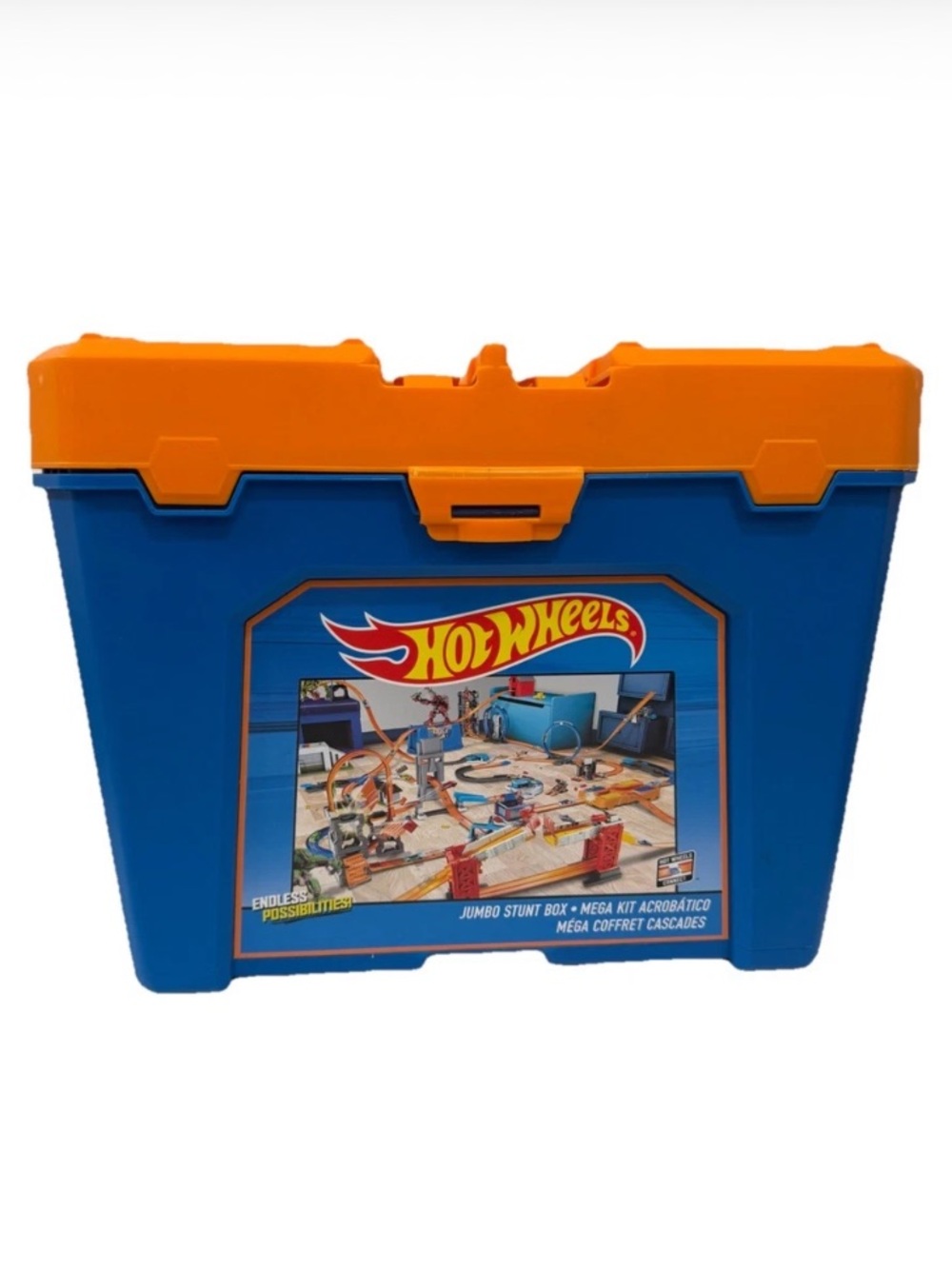 Hot Wheels Jumbo Stunt Box Mega Kit